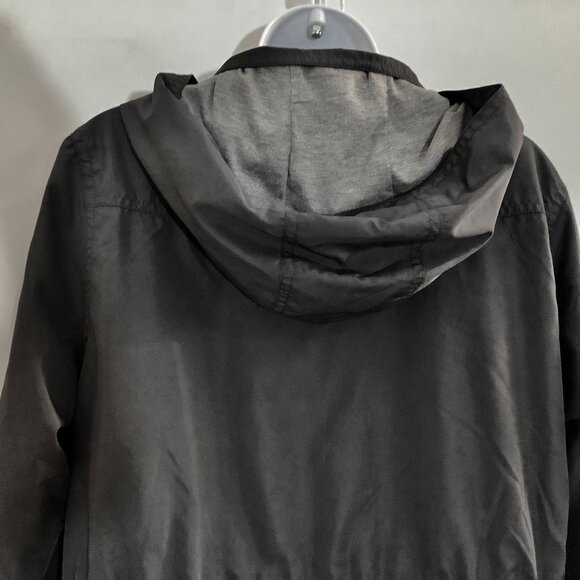 Jacket Water Resistant Hip Length Merona  Large Charcoal - Picture 7 of 12